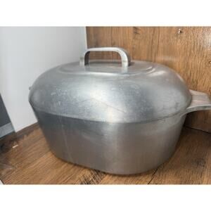 Wagner Ware Sidney 8 Qt Aluminum Magnalite Roaster Dutch Oven Trivet 4265-P